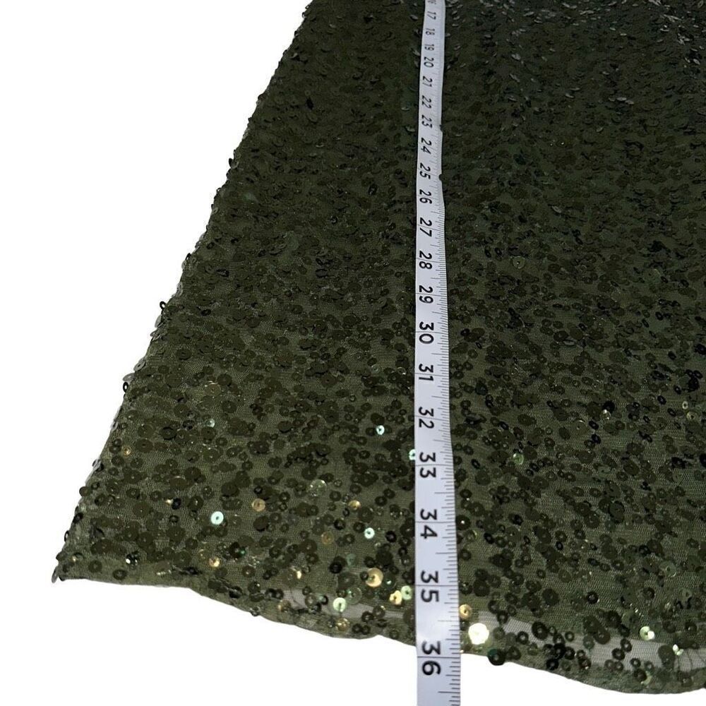 Inc International Concepts Womens All Over Green Sequin Mini Dress Mermaidcore - Picture 7 of 8